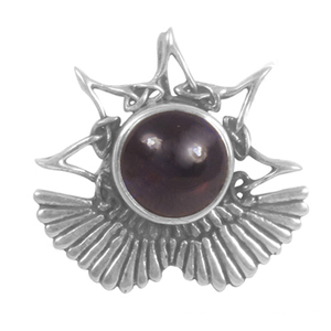Women's Luxury 925 Sterling Silver <b>Pendant</b> with Diamond Shape <b>Garnet</b> Cubic Zirconia Gemstone Cute Style for Party - Product Image 2