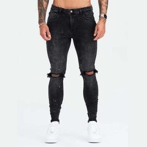 PIHA SPORTS Mens Crosshatch <b>Classic</b> Straight Leg Regular Fit Stylish Denim Jeans Spandex Material Button Fly Autumn All Waist - Product Image 5