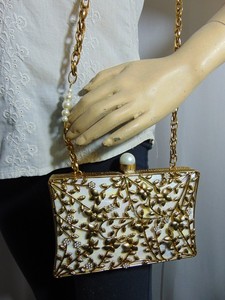 Pochette brodée en perles et métal, petit porte-monnaie décoratif - Product Image 6