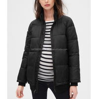 Nouvelle veste bomber réversible zippée pour femme, avec capuche, personnalisable, chaude, respirante, coupe-vent, imperméable, tissée, teinte unie