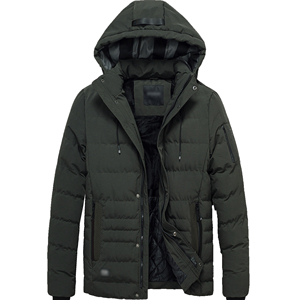 Chaqueta Acolchada Ligera Reversible y Transpirable para Hombre, Marca MESS SPORTS, con Capucha, para Invierno, Informal, para Exteriores, Ultraligera, de Poliéster/Algodón - Product Image 6