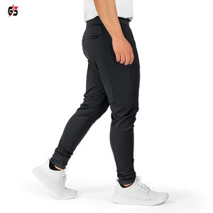 Pantalon uni pour hommes, polyester élasthanne, impression de logo personnalisé, course à pied, jogging, vêtements de mode, service OEM de qualité supérieure - Product Image 2