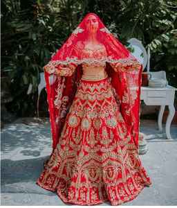 2021 nouveau embelli indien/pakistanais mariée Koti Lehenga robe soie matériel cristal perles de verre plein Dabka-travail pour les mariages - Product Image 2