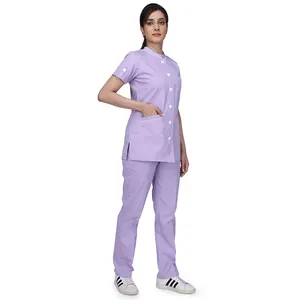 ユニフォームコットンツイルナースユニフォーム-女性のための医療 | 女性のためのスクラブスーツ | 看護師のためのスクラブスーツ
