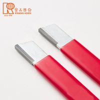 Kwang Hsieh Red Outdoor Gardening Multi-Grit Tungsten Carbide Manual Pocket Antislip PVC Handle Customized Logo Sharpener