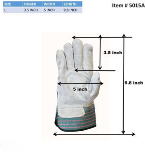 Gants de gréement de sécurité d'hiver avec manchette en caoutchouc en cuir de vache Gants de travail industriel avec fonction d'écran tactile Propriété ignifuge - Product Image 6
