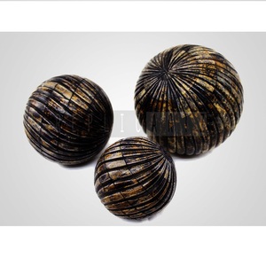 Natural Bone Stone <b>Crystal</b> <b>Ball</b> Decorative Sphere Dinosaur Bone <b>Ball</b> Home Decor <b>Crystal</b> Sphere for Tabletop Display Living Room - Product Image 1