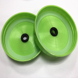 Reusable food grade plastic mason jar wide mouth lid with silicone seal
