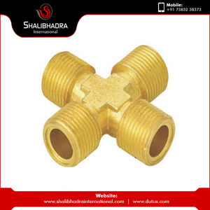 Exportador de accesorios macho de cuatro vías de latón - Product Image 6