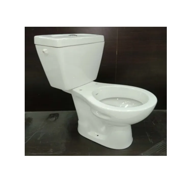 Baru Kaca Mudah untuk Dibersihkan Dua Buah Keramik WC Peralatan Sanitasi Lemari Air Toilet Mangkuk untuk Kamar Mandi Mewah
