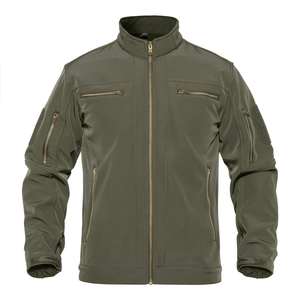 Veste d'hiver softshell personnalisée pour hommes avec col montant imperméable et coupe-vent pour la randonnée en plein air et les aventures en montagne - Product Image 5