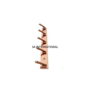 Top tendance en acier inoxydable forme de courbure taille personnalisée crochet mural pour sac mur Art suspendu mur métal crochet maison - Product Image 1