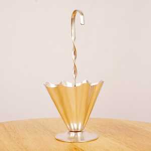 Support de parapluie de styliste fait à la main plaqué argent brut, prix de gros, vente chaude, support de Base de parapluie - Product Image 2