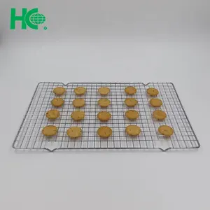 Black Nonstick Mesh Big Food <b>Grid</b> Cooling Rack <b>Metal</b> Material Cooling Rack - Product Image 3