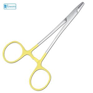 Base manuelle de porte-aiguilles d'acier inoxydable de Micro Derf des instruments chirurgicaux - Product Image 1