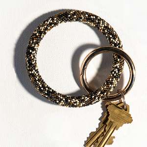 Porte-clés bohème coloré en perles et pierres de rocaille, meilleur vente, - Product Image 3