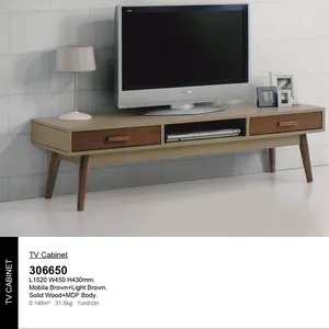 Katı TV dolabı 306650 Modern ahşap sunta MDF depolama yüksek dayanıklılık tasarım ev ofis Showroom malezya
