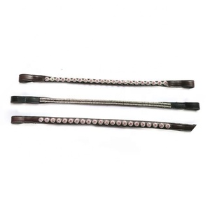 Banda de cejas de caballo de cuero de alta calidad con accesorio de diamante duradero - Product Image 2