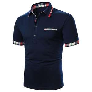 Polo blanc respirant en coton, Logo personnalisé, pour hommes, hauts souples et unis, Logo personnalisé, collection - Product Image 1