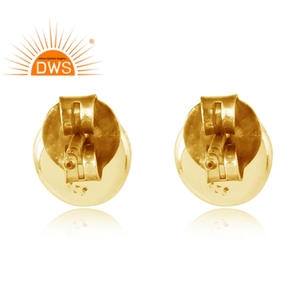 925 Silver Gold Plated <b>Stud</b> <b>Earrings</b> Designer Silver Jewelry Manufacturer <b>Amethyst</b> Gemstone <b>Earrings</b> - Product Image 2