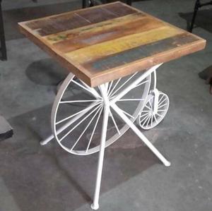ร้านอาหารอุตสาหกรรมโต๊ะเก้าอี้รีไซเคิลเฟอร์นิเจอร์ไม้ - Product Image 5