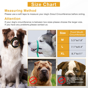 Bozal de nailon para cachorros, malla suave transpirable, bozal ajustable, anticaída, mordedura, ladrido, para perros - Product Image 5