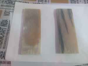 100% plaque de corne de buffle naturelle moyen foncé brun clair Style Animal artisanat cadres optiques produit d'artisanat naturel écologique - Product Image 4