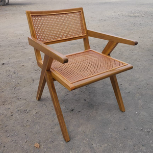 เก้าอี้รับประทานอาหารทำจากไม้สักเนื้อแข็งแบบทันสมัยสำหรับใช้ในสวนโรงเรียนภายในห้องนั่งเล่นโรงแรมวิลล่าโรงพยาบาล - Product Image 1