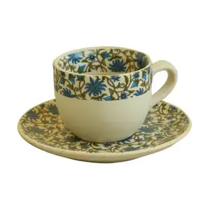 瓷器批发高品质仿古中国茶杯带茶托