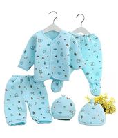 Vêtements pour bébé unisexes de haute qualité 100% coton, 5 pièces, hiver, dessin animé, imprimé personnalisé, imperméable, respirant, tendance
