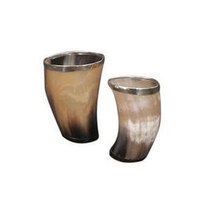 Gafas de cuerno de beber hechas a medida, con borde de latón, diseño a la moda, recién llegadas, taza de cuerno - Product Image 1