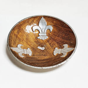 Bol en métal vintage bol en métal bronze forme ronde bol en métal décoratif de table de style vintage pour la maison et la cuisine - Product Image 1