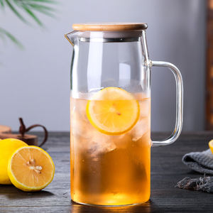 เหยือกน้ำแก้วบอโรซิลิเกต <span class=keywords><strong>ล</strong></span>ดราคาพิเศษ ปลอดสารตะกั่ว ปลอดสาร BPA เป็นมิตรกับสิ่งแวด<span class=keywords><strong>ล</strong></span>้อม ดีไซน์หรูหรา เหมาะสำหรับชาเย็น <span class=keywords><strong>ล</strong></span>้างในเครื่อง<span class=keywords><strong>ล</strong></span>้างจานได้ - Product Image 1