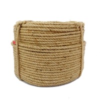 Corde torsadée en chanvre et jute de haute qualité, personnalisable, 5-60 mm, structure 3 brins, approvisionnement direct en gros de l'usine du Bangladesh