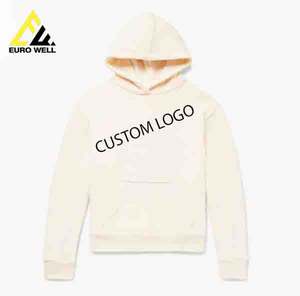 Sudadera con capucha de manga larga para hombre, bolsillo de canguro cálido, logotipo bordado 3D personalizado, 100% algodón, tejido sólido, forro de moda para - Product Image 5