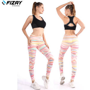 Femmes taille haute pleine Sublimation Gym Sport Leggings respirant Fitness entraînement Yoga pantalon tenue décontracté pour les femmes - Product Image 6