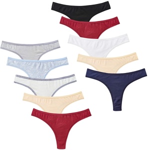 Haute femmes confortable string sous-vêtements solide conception excellent Logo tricoté brodé essentiel pour toute garde-robe pas cher en vrac - Product Image 1