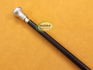 Wooden Designer <b>Walking</b> <b>Stick</b> with Beautiful Oval Handle / Wooden <b>Walking</b> Canes with Brass Knobe Handle - Product Image 3