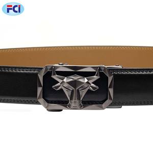 Cinturones de diseñador de lujo para hombre, hebilla de Metal con estampado de vaca, cinturón de trinquete negro, cuero genuino, alta calidad - Product Image 2