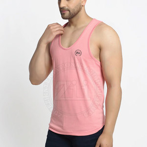 Débardeur en coton tricoté de haute qualité pour homme, séchage rapide, respirant, décontracté, pour la gym, le fitness, le streetwear, avec impression personnalisée, OEM - Product Image 2