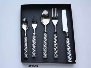 Juego de cubiertos de acero de alta calidad en cubiertos pulido con espejo, juego de cena de 4 Uds., juego de cubiertos de acero, cubiertos de cocina para restaurante y Hotel - Product Image 6