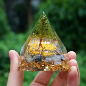 Meilleure Qualité Arc-En-Lune Pierre Orgone Pyramide En Gros Agate Orgone Pyramides - Product Image 3