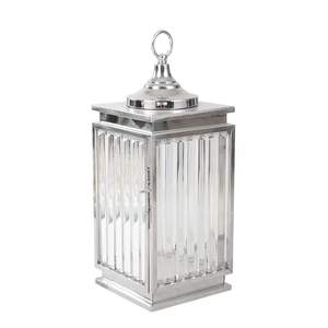 High Quality Handmade Moroccan Glass <b>Lantern</b> with Silver Crystal Effect for Home Christmas Decoration - Product Image 1