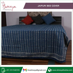 ความต้องการขนาดใหญ่ Jaipuri เย็บปักถักร้อยผ้าห่มผ้าคลุมเตียงชุดเครื่องนอน - Product Image 4