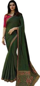 Jacquard Palli Tassel <b>Sarees</b> With Blouse Stone Work Saris Ethnic - Product Image 3