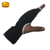 Bandages de boxe en gel antichoc noirs professionnels pour MMA, kickboxing, boxe, avec logo personnalisé, accessoire d'entraînement Muay Thai