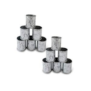 Juego de seis anillos para servilletas de hojalata galvanizada con anillo de almacenamiento de servilletas de metal de primera calidad a precio de mayoreo - Product Image 1