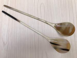 Cuillère à servir en os directement de l'usine en gros pour la taille et la conception du manche personnalisées 2 pièces avec vente - Product Image 6