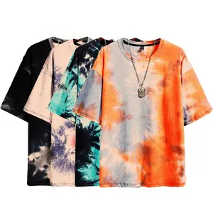 T Shirt ,tie Die 100 Blank Tshirts Wholesale Usa Short Sleeve Customized Plain Casual % Combed Cotton Logo Printing Dyed Adults