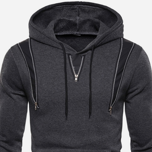 Sweats à capuche en coton molletonné avec logo personnalisé pour hommes Sweatshirts à capuche en coton uni de haute qualité pour l'hiver pour hommes - Product Image 2